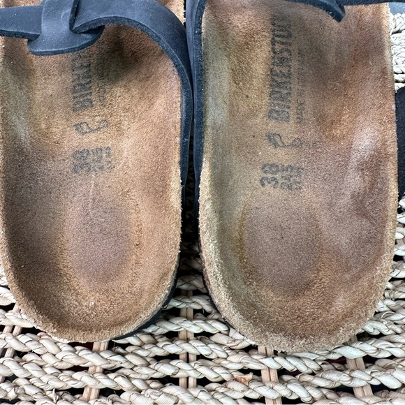 Birkenstock Gizeh Braided Oiled Leather Sandals Black Sz L8/M5 - Picture 13 of 16